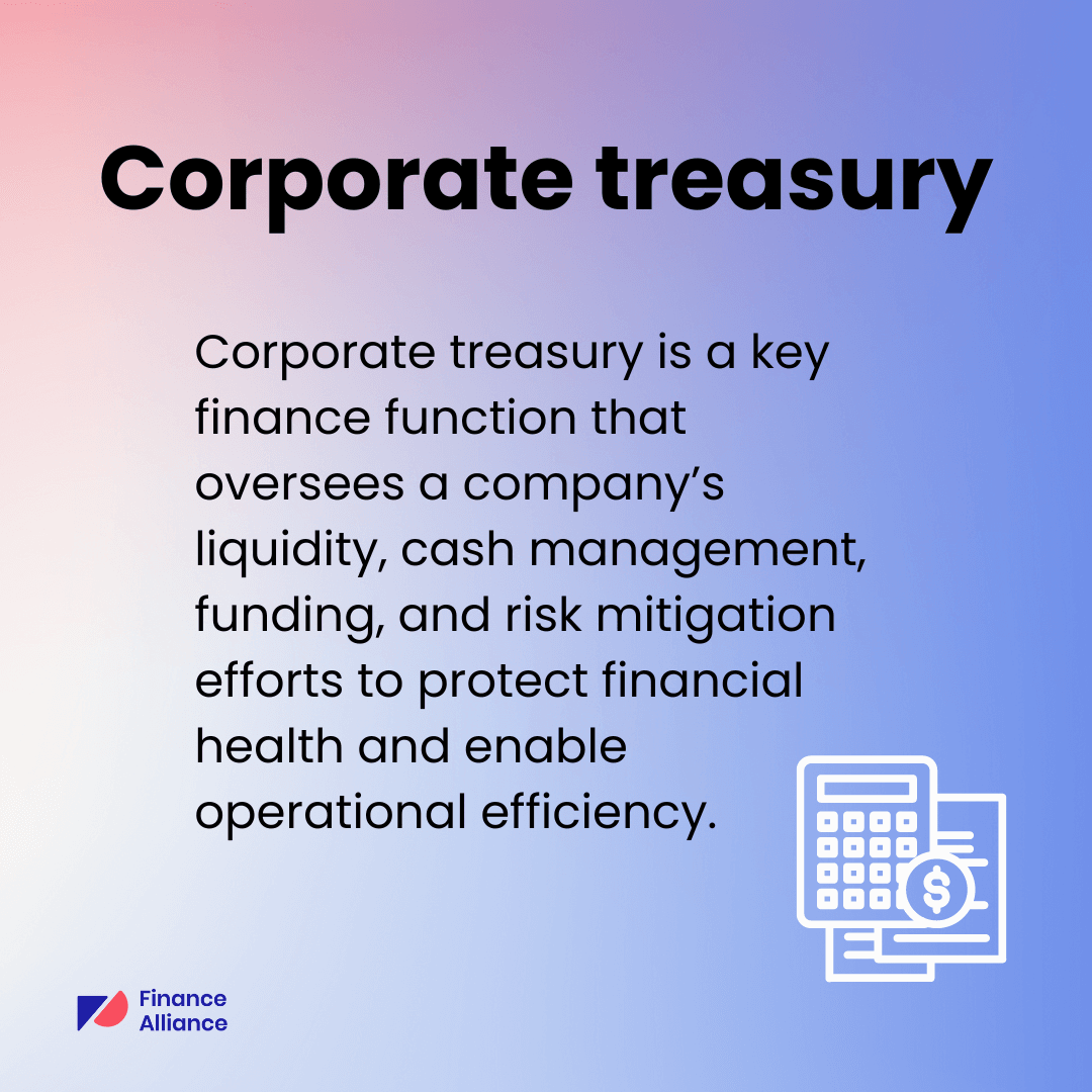 Corporate treasury definition