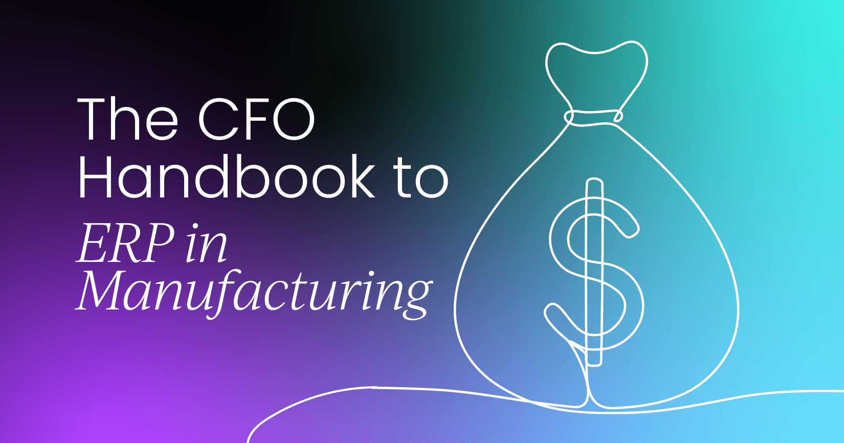 Enterprise resource planning for the manufacturing industry: A CFO guide