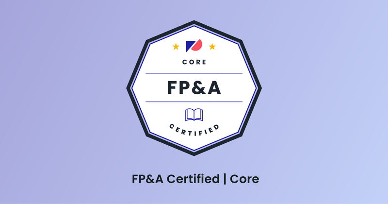 Introducing FP&A Certified: Core