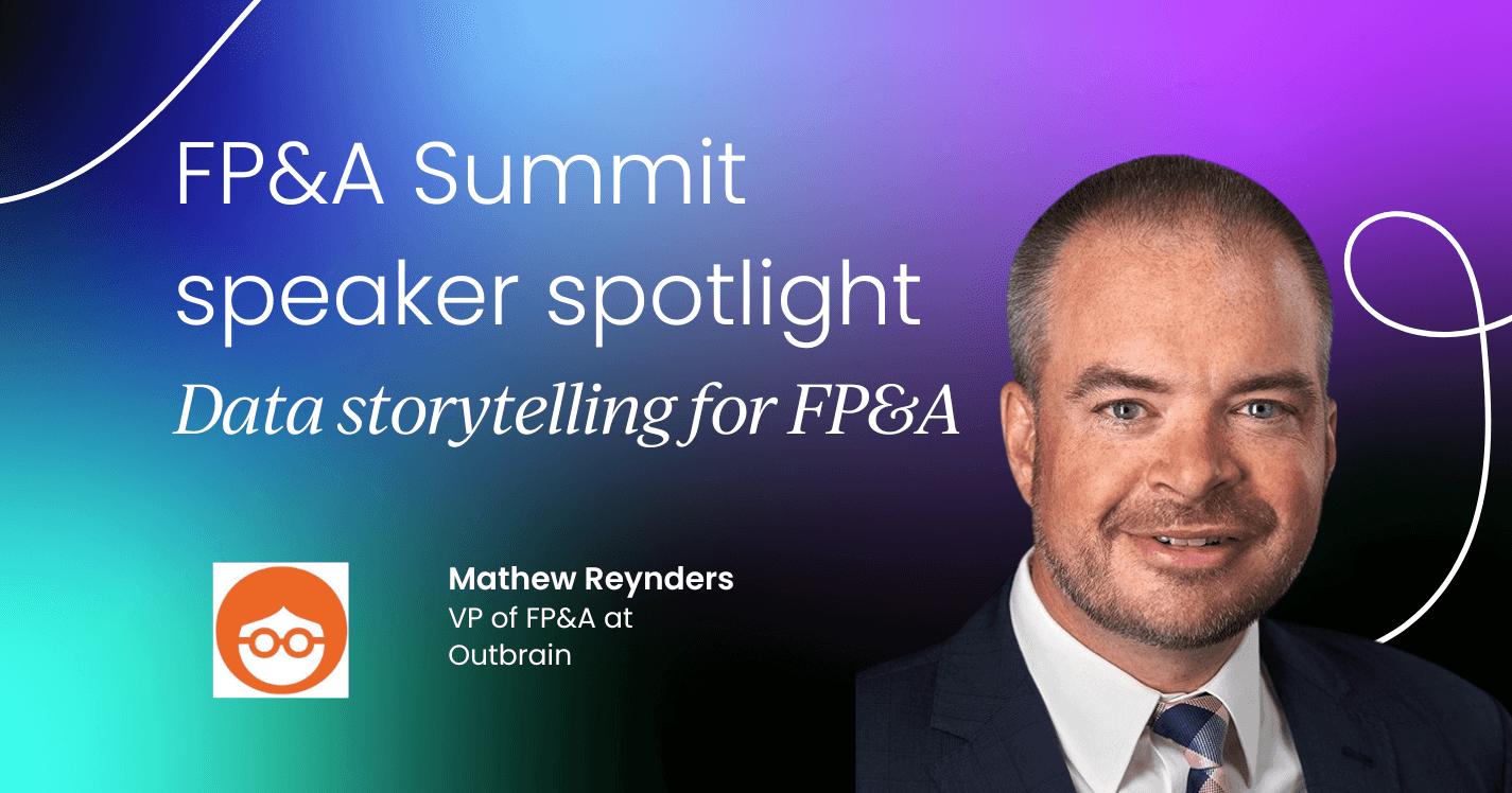 FP&A Summit speaker spotlight with Mathew Reynders